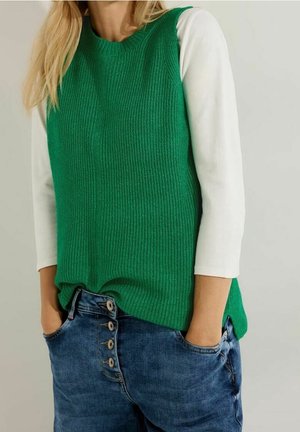 Pullover - mottled green