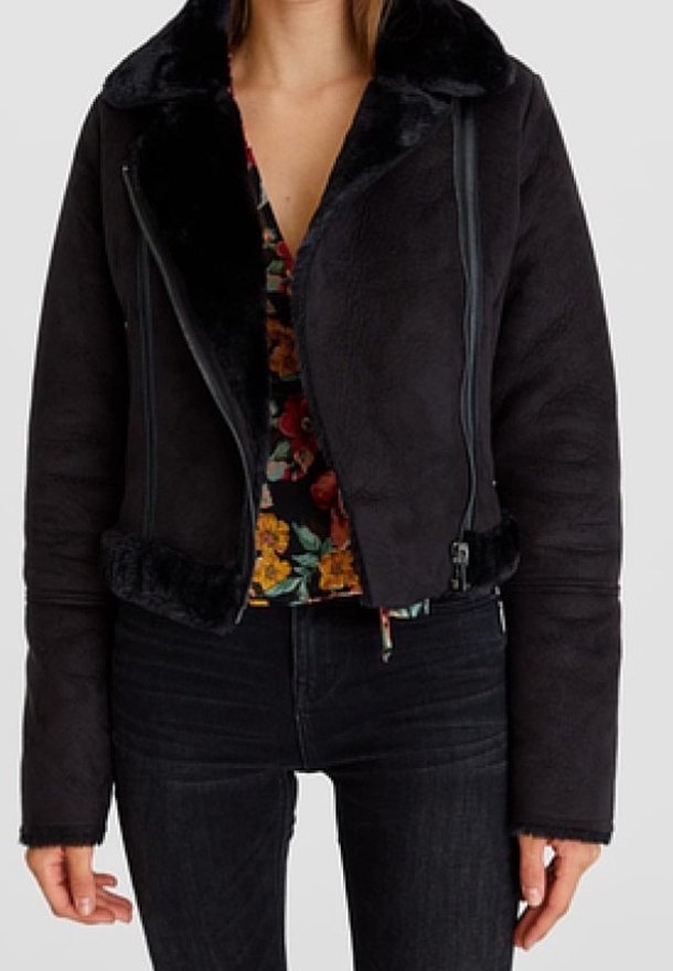 Stradivarius Giacca invernale - black