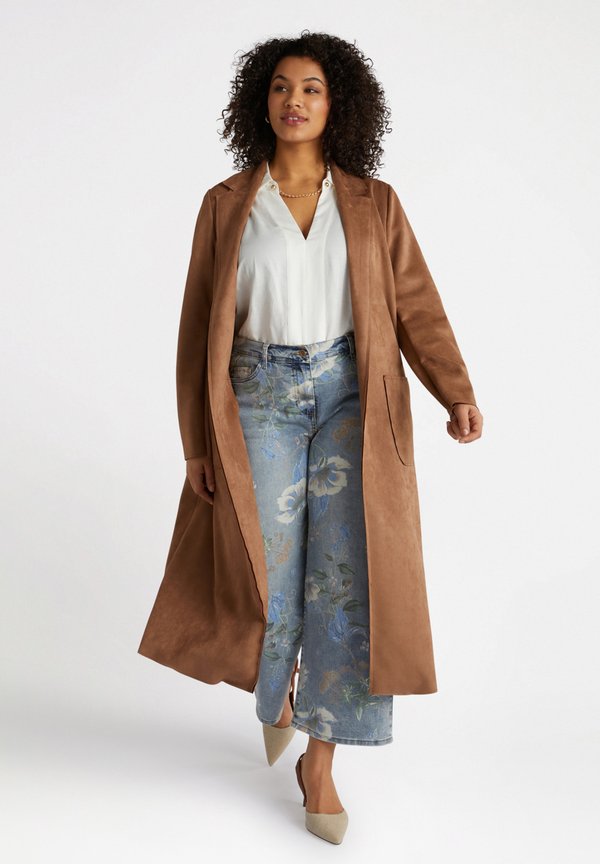 Klassischer Mantel - marrone