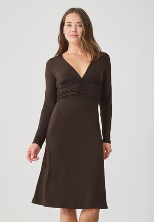 Vestito di maglina - brown