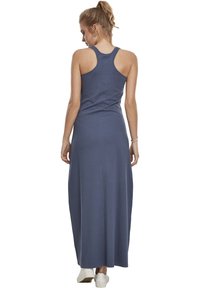 Urban Classics Curvy LADIES LONG RACER BACK DRESS - Maksi suknelė - vintageblue