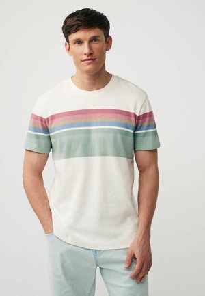 SOFT TOUCH REGULAR FIT - Apdrukāts T-krekls - ecru pastel