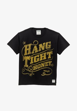 Wrangler TEE - T-shirt med print - black
