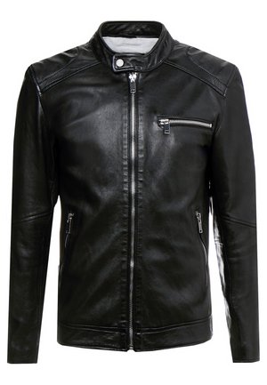 LUCKY JIM - Chaqueta de cuero - black