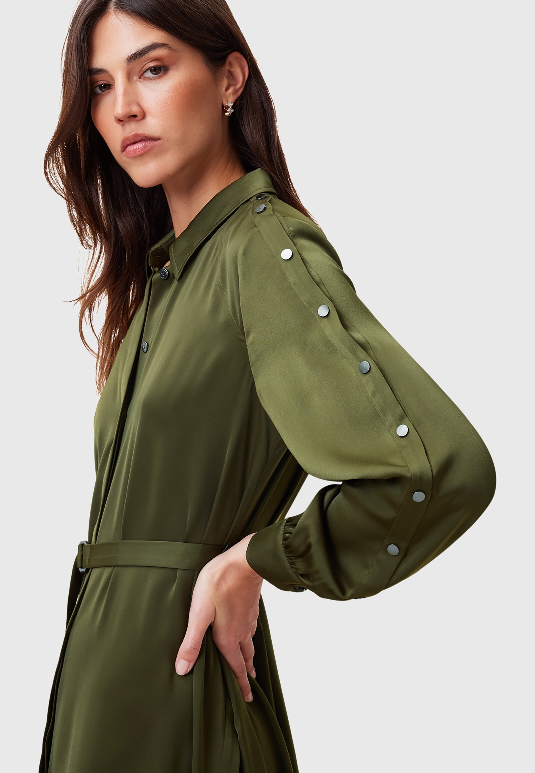 AllSaints Shirt dress - green - Zalando.ie