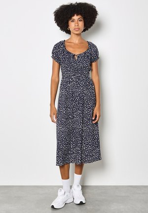 SPOT PRINT MILKMAID MIDI  - Robe de jour - navy