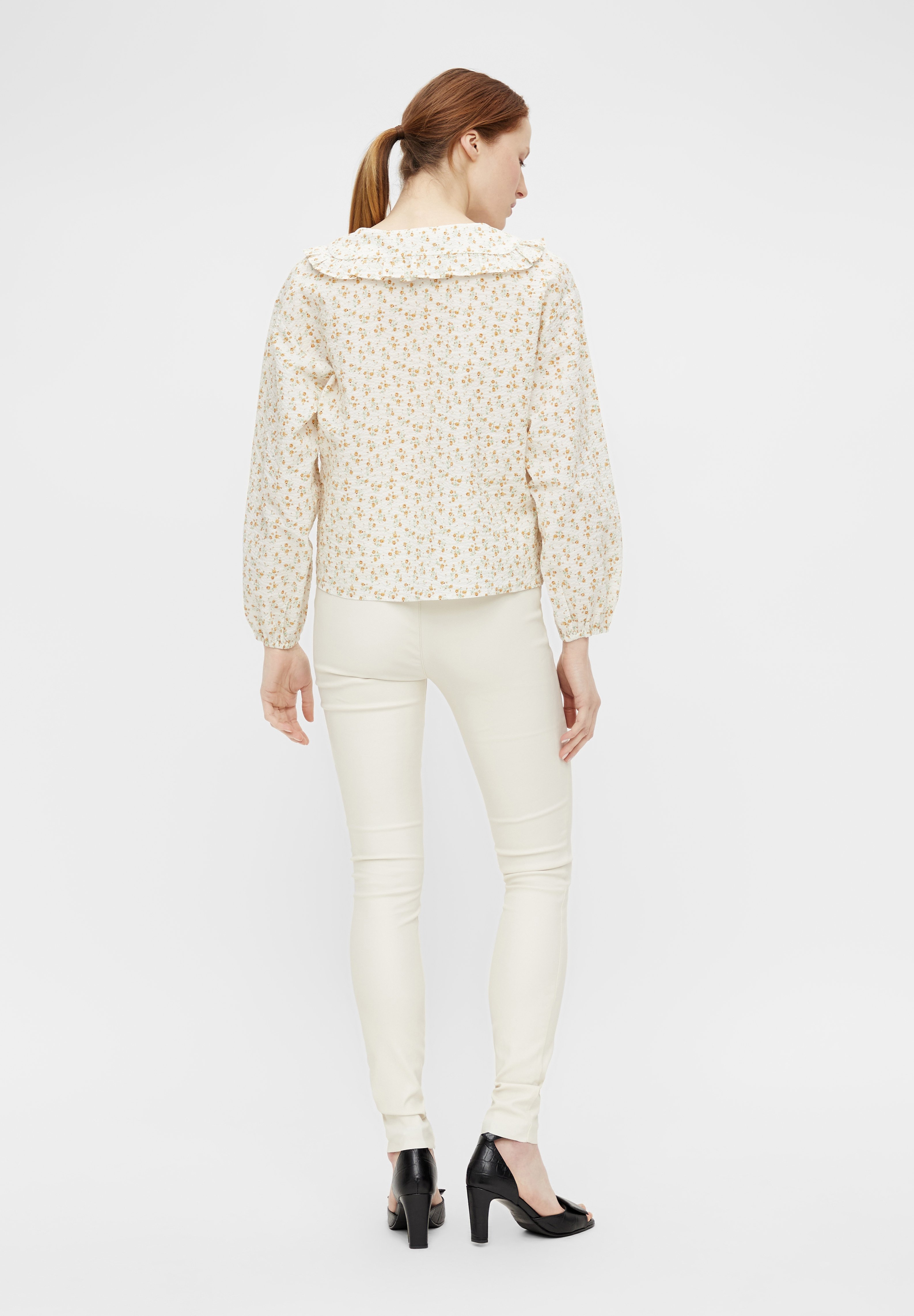 Damer OBJBELLE COATED - Leggings Damer OBJBELLE COATED - Leggings