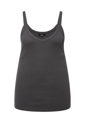 Ulla Popken, SLIM ÄRMELLOS SCHMALE TRÄGER - Top - graphite gray