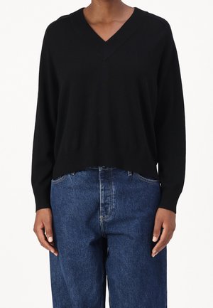 Strickpullover - black