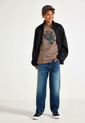 Lindex, LINDEX OVERSIZED T-SHIRT LINDEX - T-shirts print - dusty brown