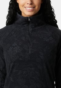 Columbia GLACIAL™ PRINT 1/2 ZIP - Camisola de lã polar - black dotty flo