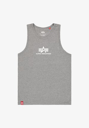 Alpha Industries, Top - charcoal heather/white
