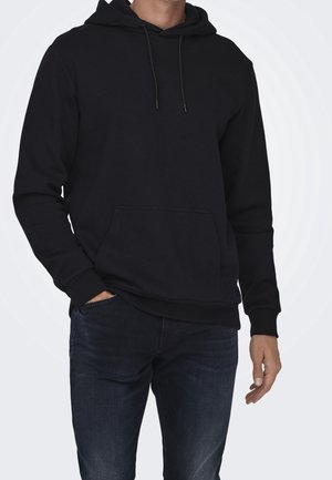 Kapuzenpullover - black