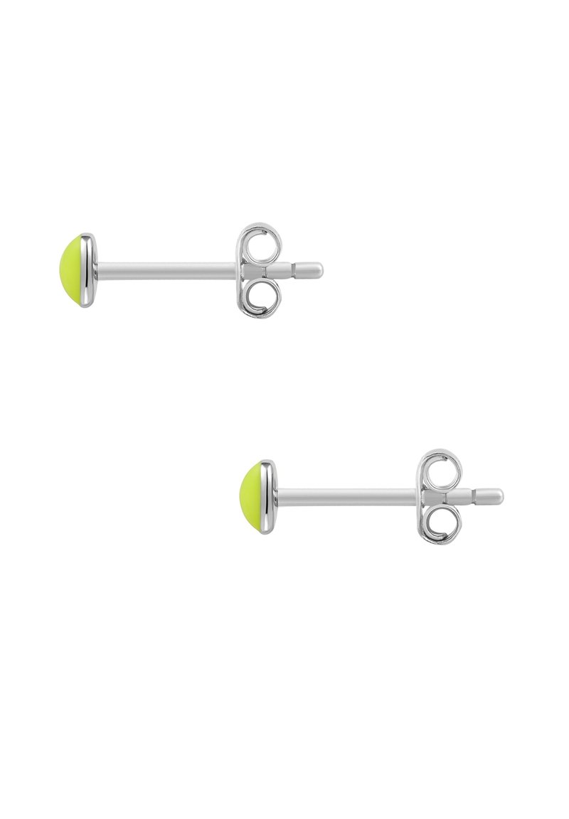 Glanzstücke München Orecchini A Perno In Argento 925 Con Opale – Dorato Oro Giallo 14K, 5,2 Mm
