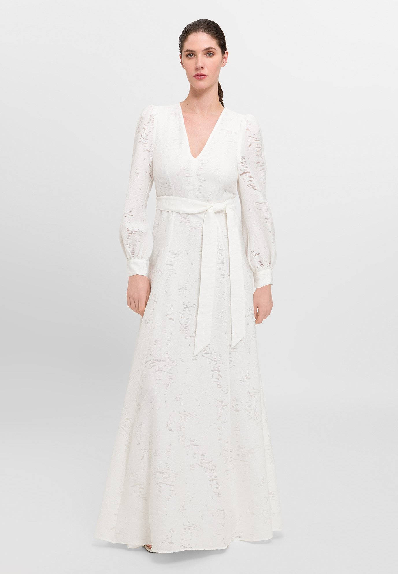 fitted lace wedding dress Ivy Multi Floral Tiered Maxi Dress main image 1