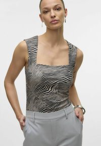 Vero Moda MILLION SL SQUARE NECK NOOS - Top - black