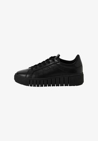 Unselected, black leather