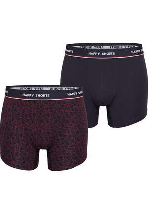 Happy Shorts, 2-PACK - Kurze Boxershorts - red triangles