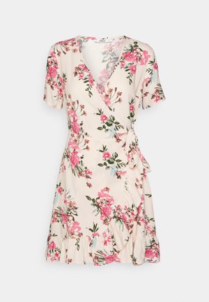 ONLNOVA LIFE MARLIE WRAP DRESS - Denní šaty - peach melba summer