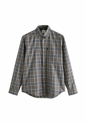 EASY OXFORD - Hemd - neutral brown grey tartan check