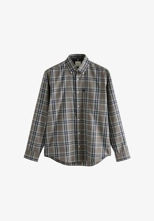 Next EASY OXFORD - Marškiniai - neutral brown grey tartan check