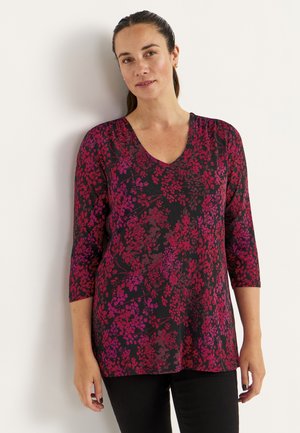 Bluse - red patterned