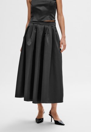 Pella Hw Volume Ankle Skirt Black