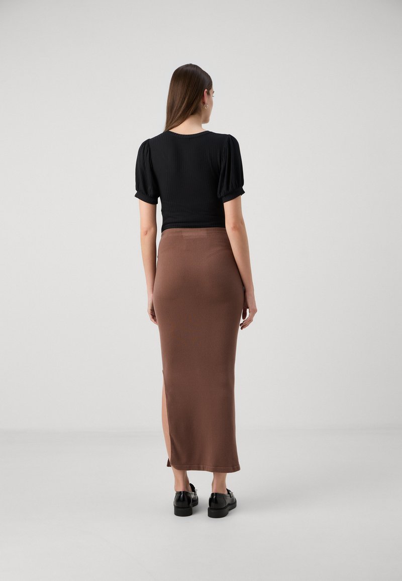 Gonna MammaLicious Senza Cuciture - In Modal Tencel, Gravidanza Comfort Con Vita Alta - Foto 7