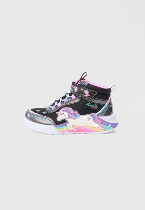 UNICORN CHASER - Augsti sporta apavi - black sparkle