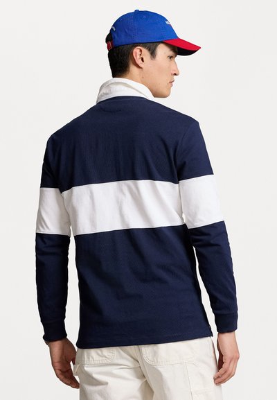 Polo Ralph Lauren LONG SLEEVE RUGBY UNISEX - Polo krekls - cruise navy/white