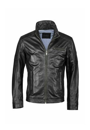 BUQUENTINO - Leather jacket - schwarz