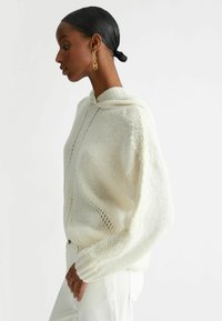 LIU JO Felpa con cappuccio - white