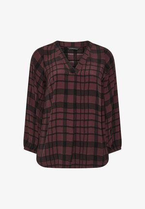 Evans, PLUS SIZE CASUAL TOPS - Bluse - burgundy