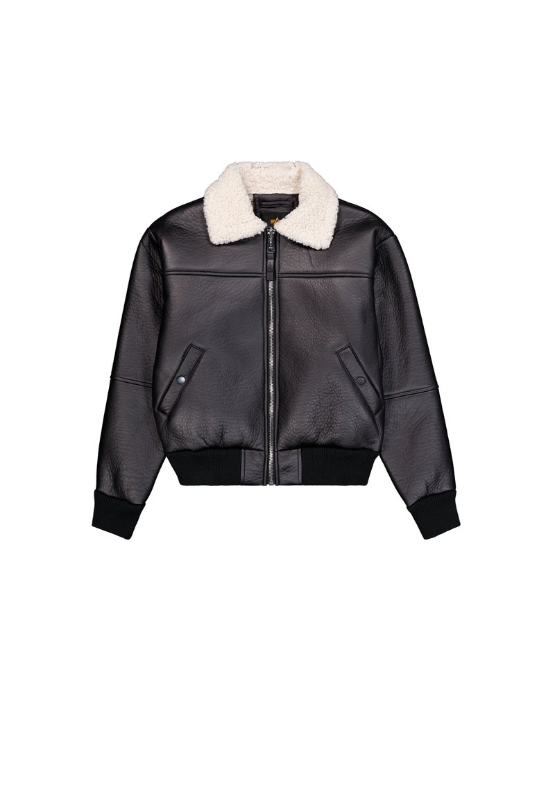 alpha industries Imitatieleren jas zwart