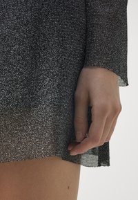 ONLY ONLLEA - Minijupe - black/silver-coloured