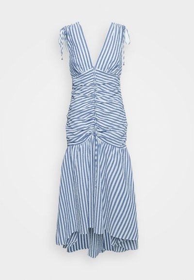 Veronica Beard PERRIN DRESS - Μάξι φόρεμα - washed blue/white