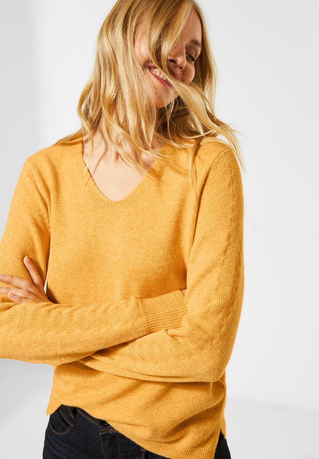 Strickpullover - gelb