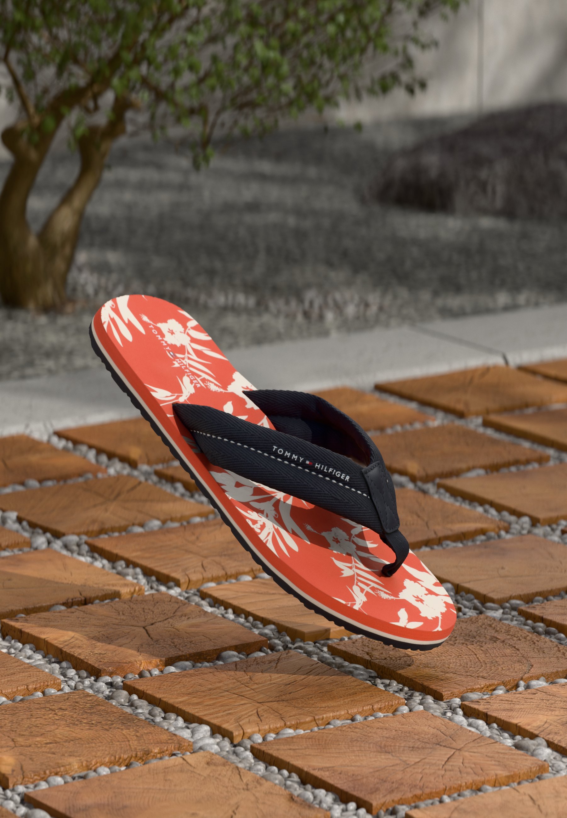 Tommy Hilfiger PRINT BEACH - T-bar sandals - desert sky/dark  display picture 2