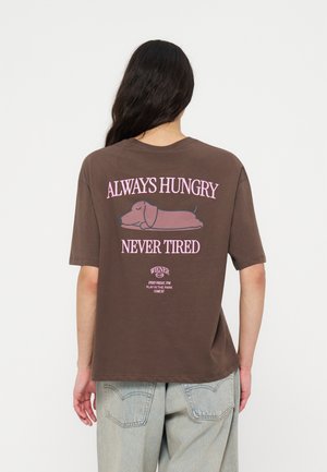 Even&Odd, T-shirt imprimé - dark brown