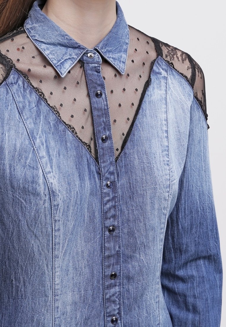 Guess Denim dress - rinsed denim/rinsed denim - (Pre-owned) - Zalando.ie