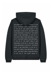 SHE DIDNT KNOW IT WAS IMPOSSIBLE VINTAGE - Ikdienas džemperis - black denim