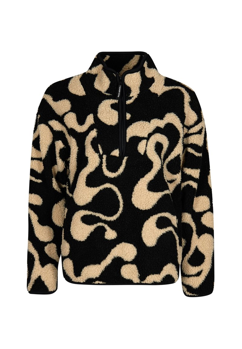 South Beach BORG QUARTER - Fleece jumper - monochrome/multi-coloured ...