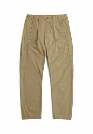 G-STAR, PLEATED LOOSE TAPERED CHINO - Broek - safari