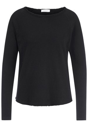 Tops ar garām piedurknēm - black