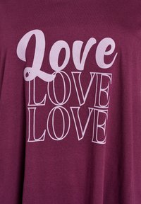 Zizzi Camicia da notte - mauve wine love