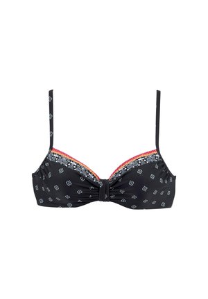 Bikini-Top - schwarz bedruckt
