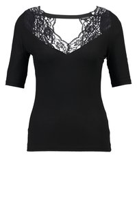 River Island Camiseta estampada - black