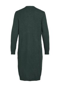 VILA VIRIL LONG CARDIGAN - Adīta jaka - pineneed dark melange