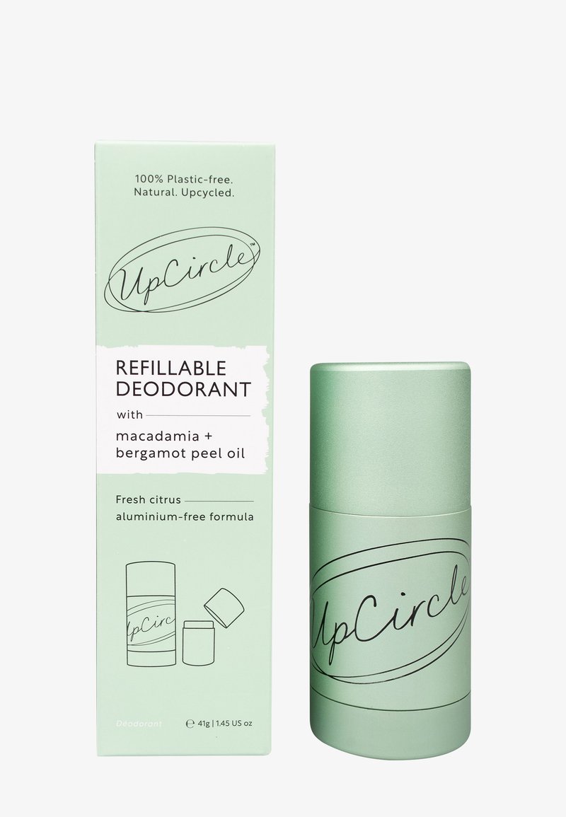 UpCircle - REFILLABLE DEODORANT WITH MACADAMIA + BERGAMOT - 1 CASE + 1 REFILL - Deodorant, Vergroten