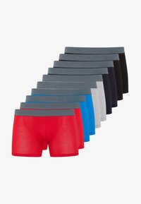 Selected, red/blue/grey